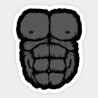 Gorilla Chest Belly Boy Girl Monkey Costume Kids Fancy Dress Sticker